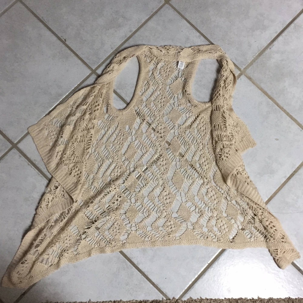Cream lace cardigan